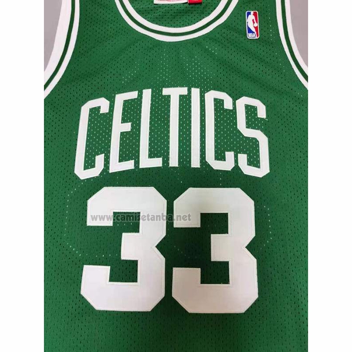 Camiseta Boston Celtics Larry Bird #33 Mitchell & Ness 1985-86 Verde